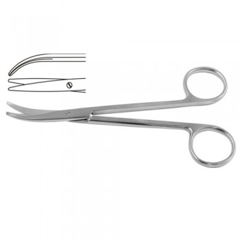Cinelli Nasal Scissor Curved Stainless Steel, 11.5 cm - 4 1/2"